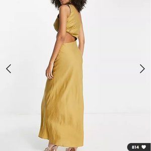 ASOS One shoulder Maxi Dress with Cut out Waist